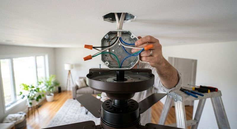 Ceiling Fan Wiring in Overland Park, KS